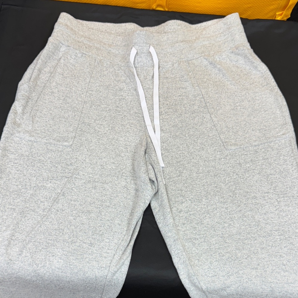Style & Co Women’s Gray Drawstring sleep pants pajamas Sweatpants size large